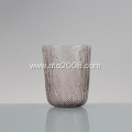 Leaf pattern solid color glass tumbler